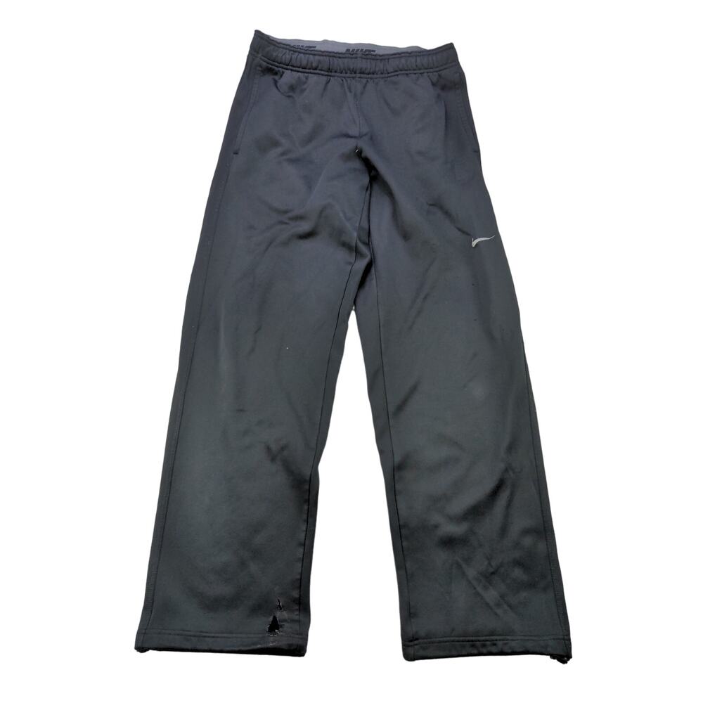 Nike Thermafit Sweatpants Athletic Pants Size M Black Swoosh Logo